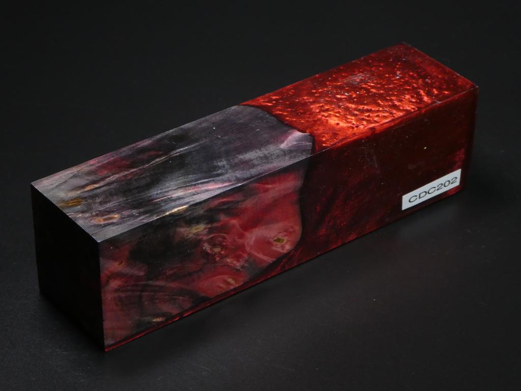 Black & Red /  Red Hybrid Duck Call Blank