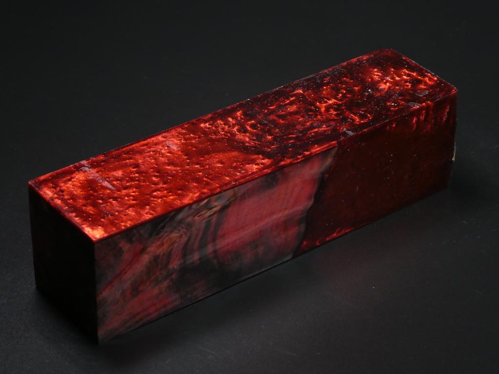 Black & Red /  Red Hybrid Duck Call Blank