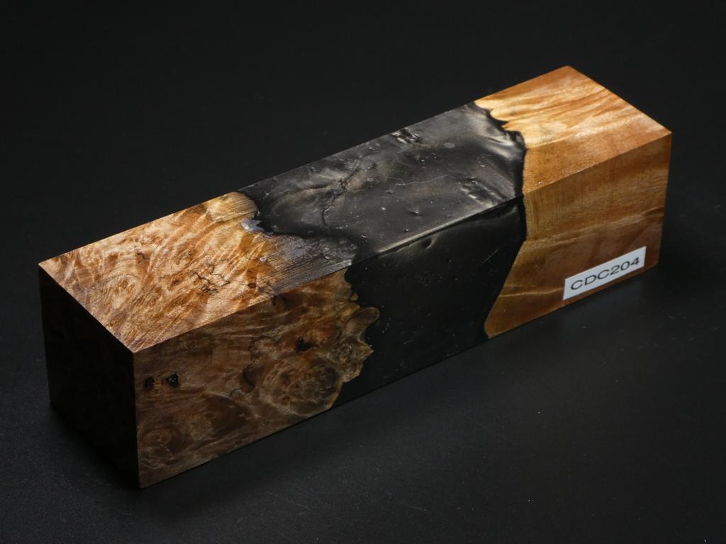 Natural /  Black, Brown Hybrid Duck Call Blank