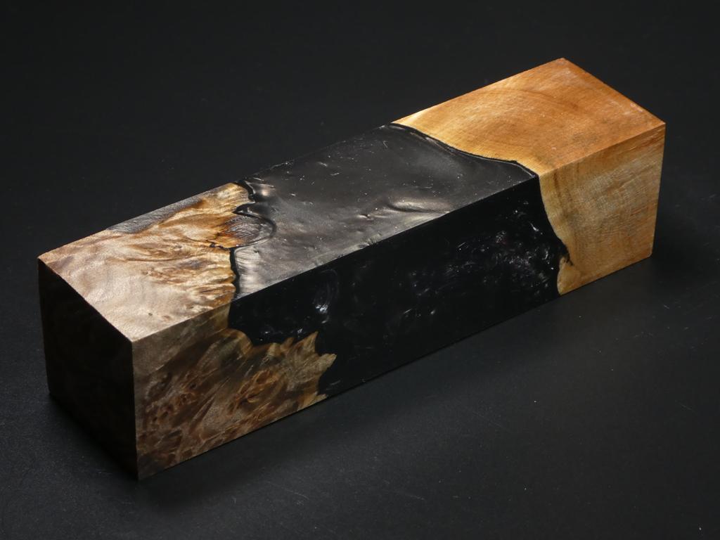 Natural /  Black, Brown Hybrid Duck Call Blank