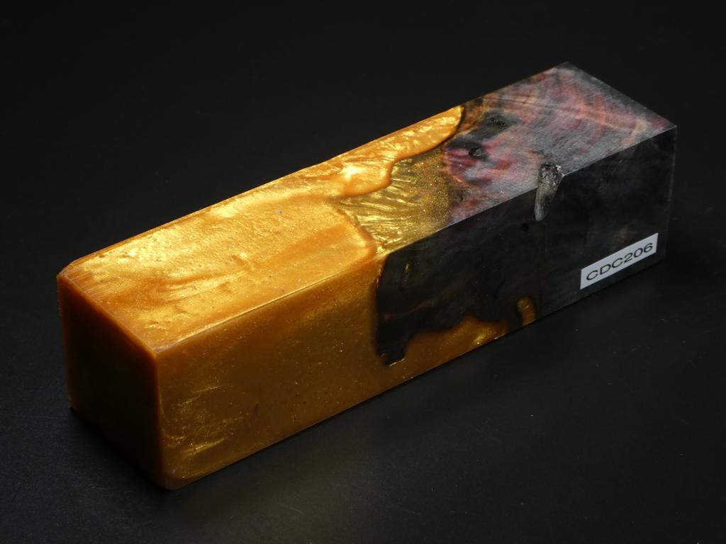 Black /  Orange Hybrid Duck Call Blank