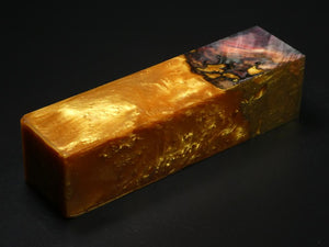 Black /  Orange Hybrid Duck Call Blank