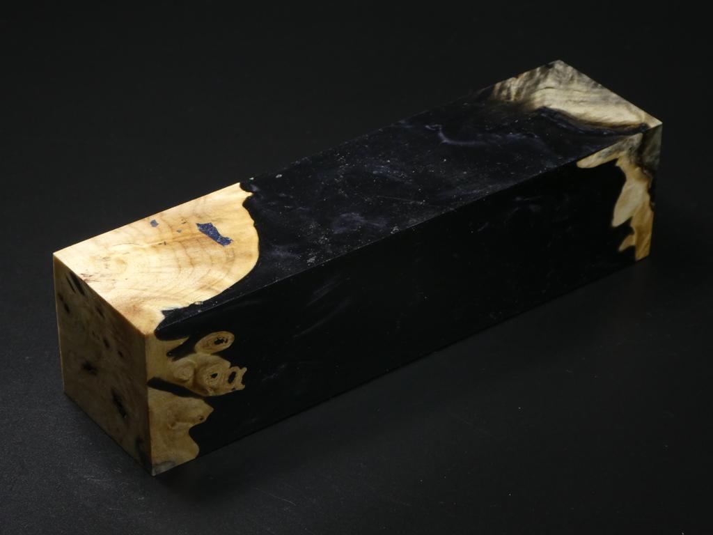 Natural /  Black Hybrid Duck Call Blank