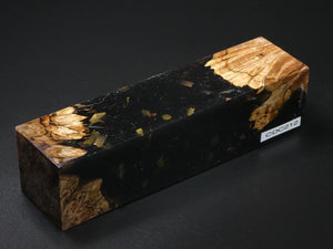 Natural /  Black with Flakes Hybrid Duck Call Blank