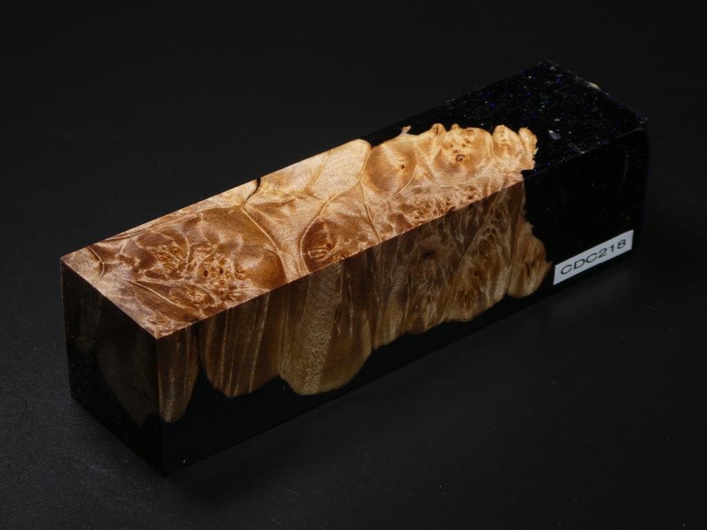 Natural /  Purple Hybrid Duck Call Blank