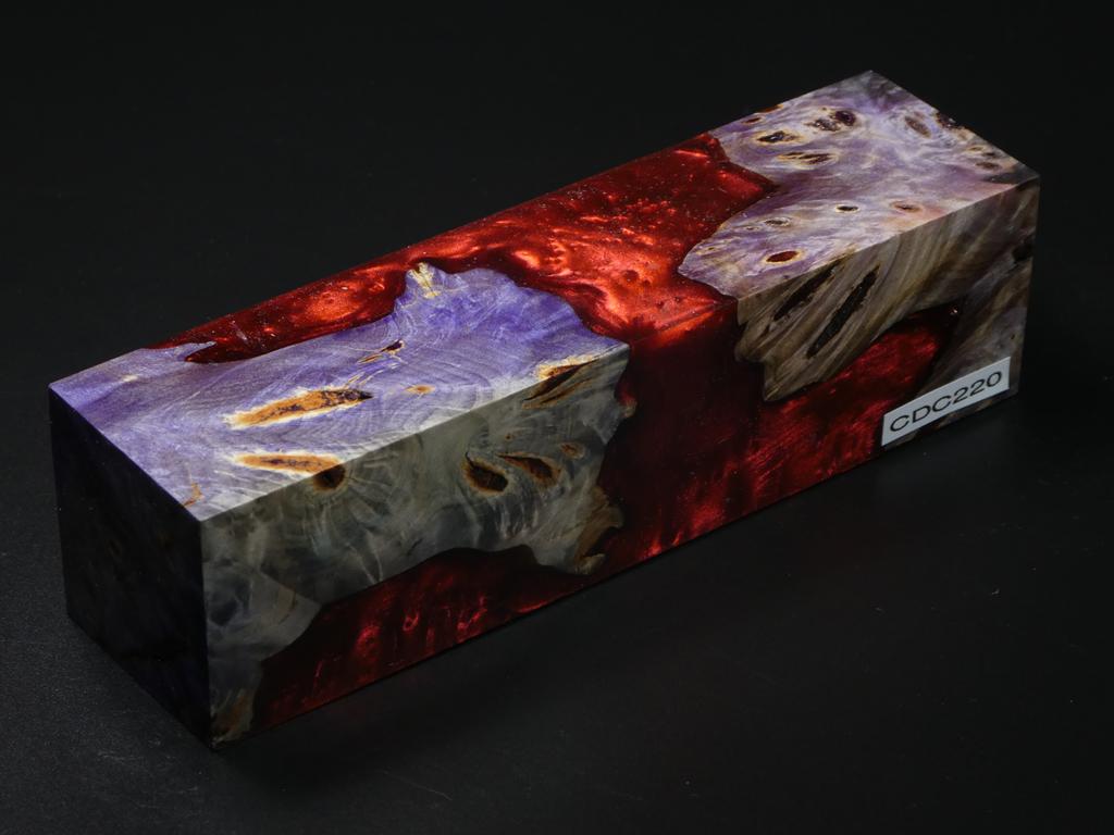 Purple /  Red Hybrid Duck Call Blank