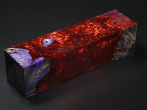 Purple /  Red Hybrid Duck Call Blank