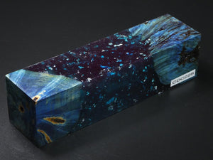 Blue /  Clear Blue with Flakes Hybrid Duck Call Blank