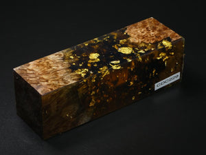 Natural /  Clear, Brown with Flakes Hybrid Duck Call Blank