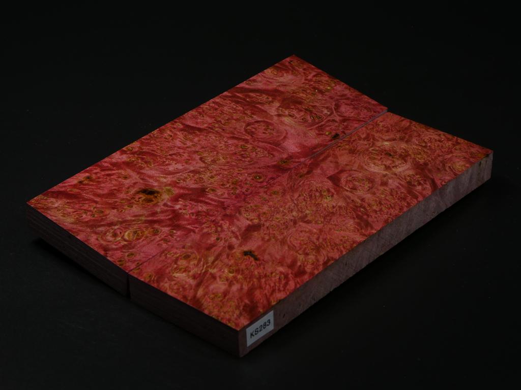 Red Stabilized Knife Maple Knife Scales