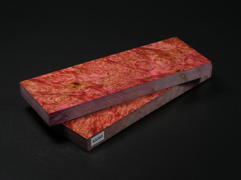 Red Stabilized Knife Maple Knife Scales