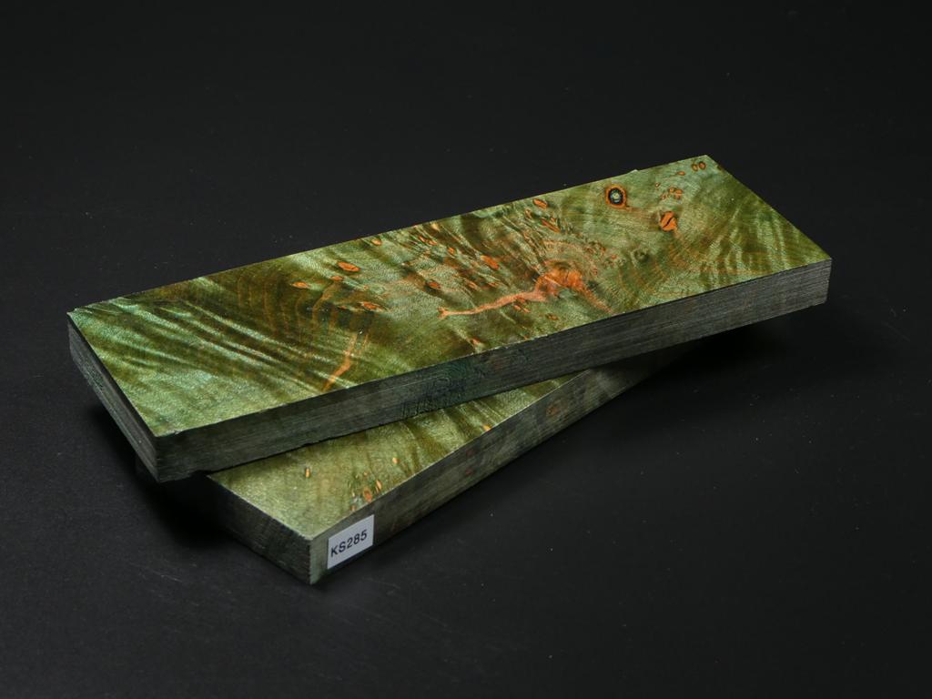 Green Stabilized Knife Maple Knife Scales