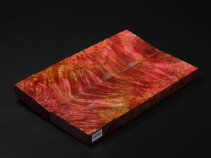 Red Stabilized Knife Maple Knife Scales