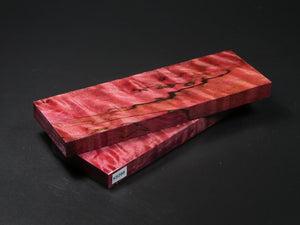 Red & Black Stabilized Knife Maple Knife Scales