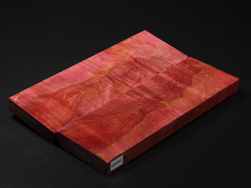 Red Stabilized Knife Maple Knife Scales