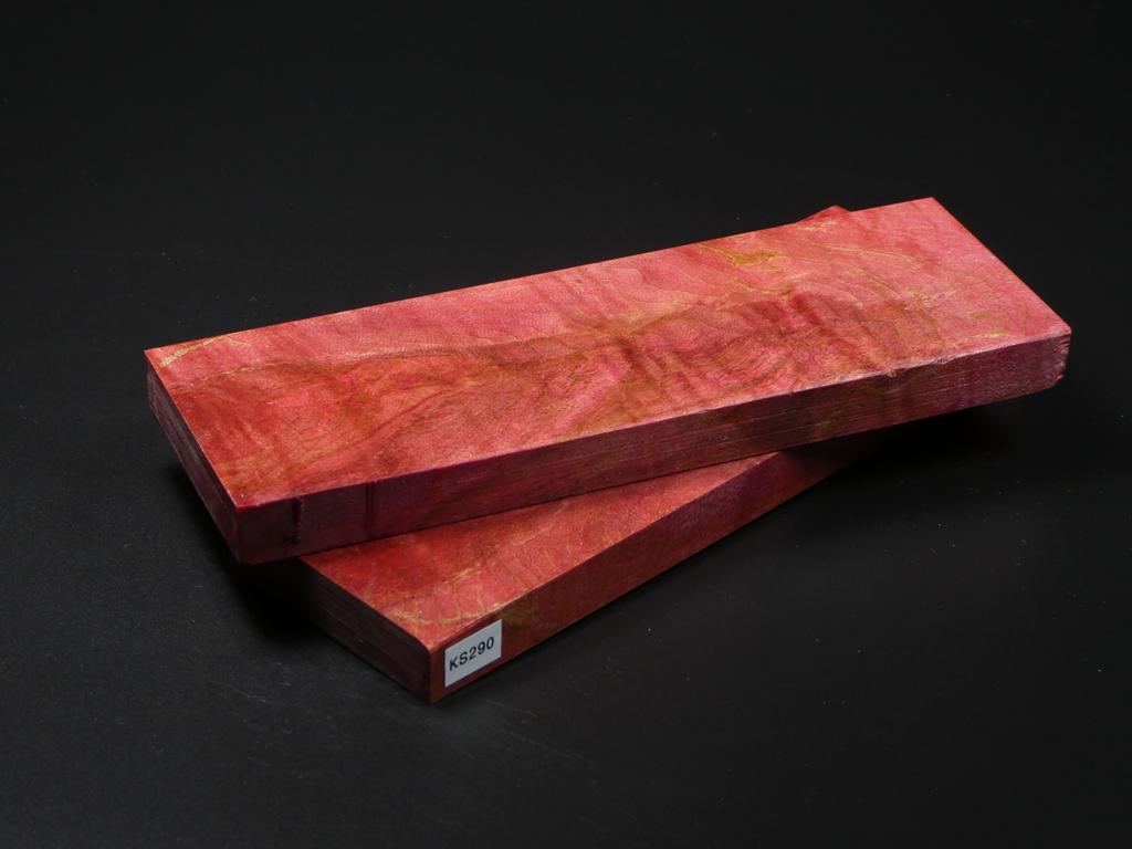 Red Stabilized Knife Maple Knife Scales