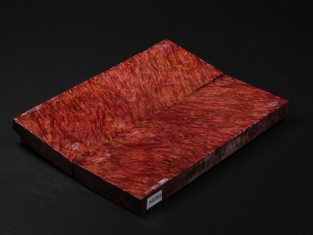 Red Stabilized Knife Maple Knife Scales