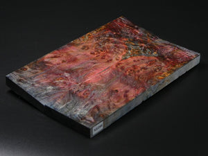 Red & Blue Stabilized Maple Knife Scales