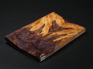 Natural & Purple Stabilized Maple Knife Scales