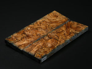 Natural & Green Stabilized Maple Knife Scales