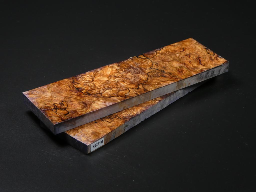 Natural Stabilized Maple Knife Scales