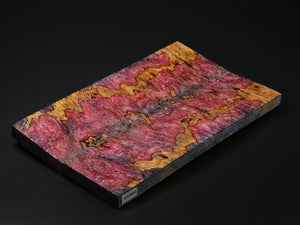 Natural & Red Stabilized Maple Knife Scales