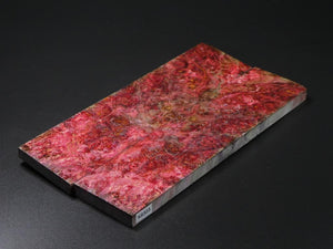 Red Stabilized Maple Knife Scales