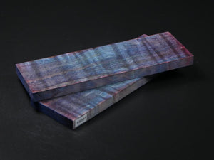 Blue & Purple Stabilized Maple Knife Scales