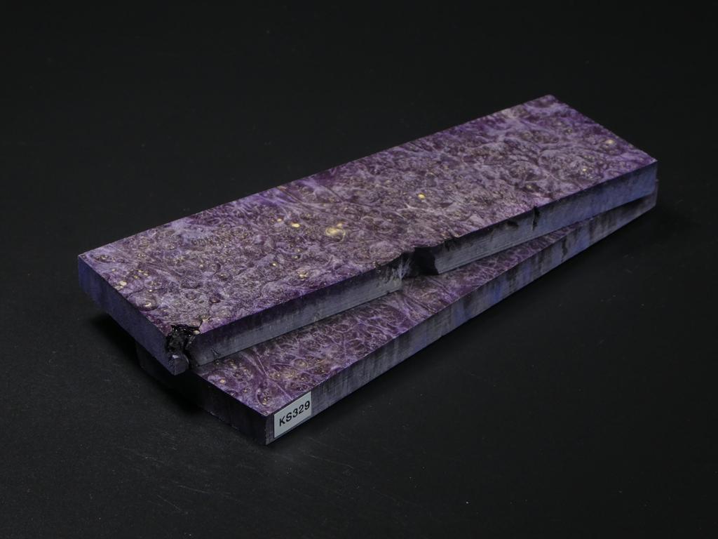 Purple Stabilized Maple Knife Scales