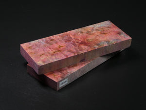 Red & Blue Stabilized Maple Knife Scales