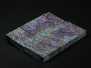 Purple & Teal Stabilized Maple Knife Scales