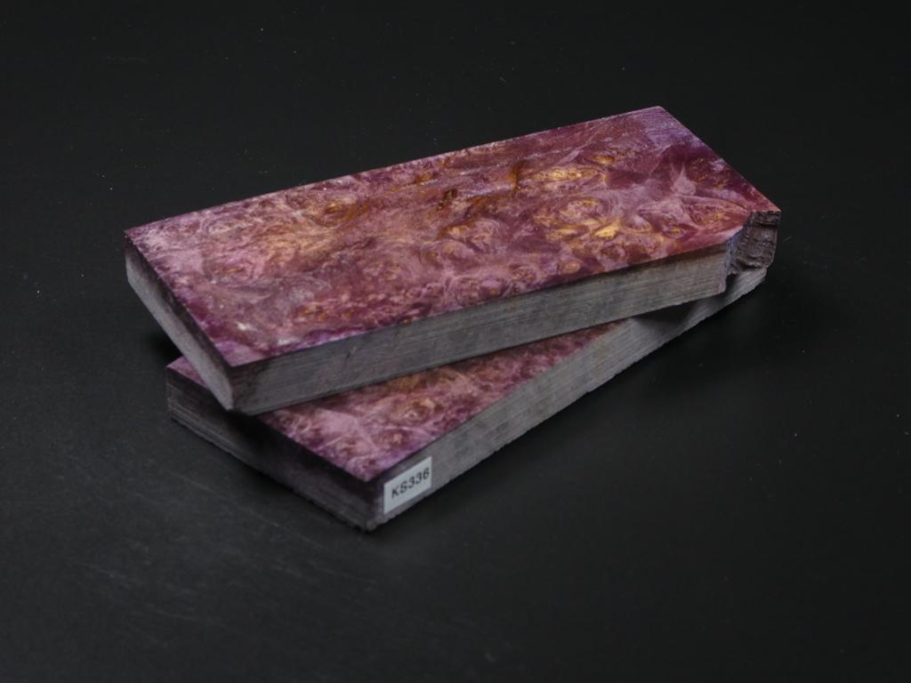 Purple Stabilized Maple Knife Scales