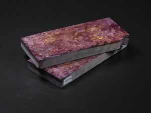 Purple Stabilized Maple Knife Scales
