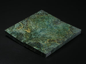 Green Stabilized Maple Knife Scales