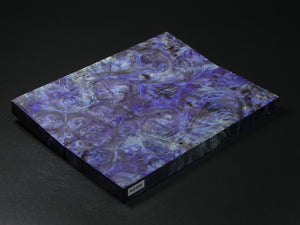 Purple, Blue, Green Stabilized Maple Knife Scales