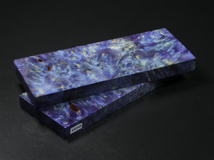 Purple, Blue, Green Stabilized Maple Knife Scales