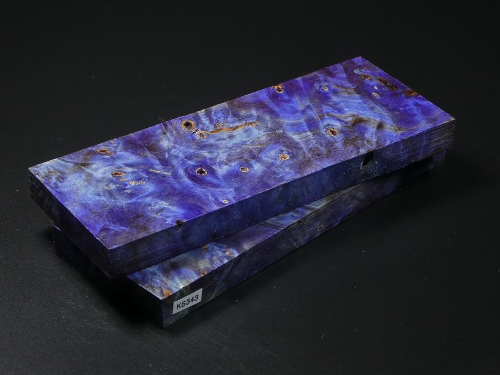 Purple Stabilized Maple Knife Scales