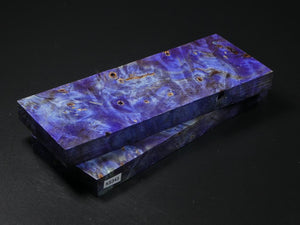 Purple Stabilized Maple Knife Scales