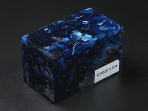 Blue / Blue with Flecks Hybrid Bottle Stopper Blank