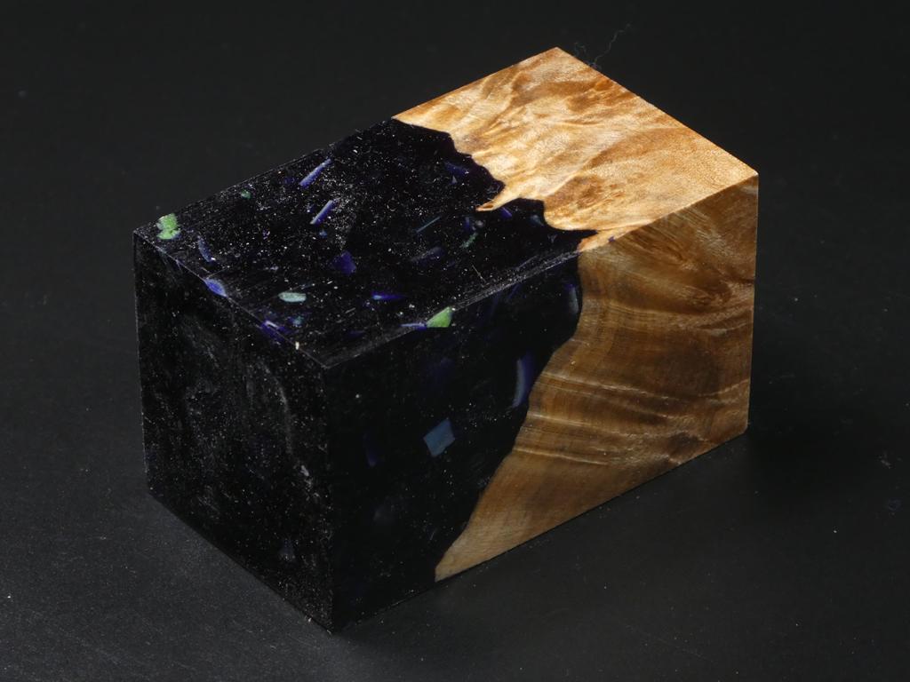 Natural / Purple with Flecks Hybrid Bottle Stopper Blank