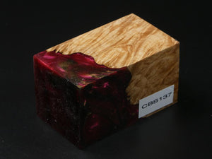 Natural / Rose Hybrid Bottle Stopper Blank