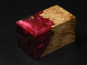 Natural / Rose Hybrid Bottle Stopper Blank
