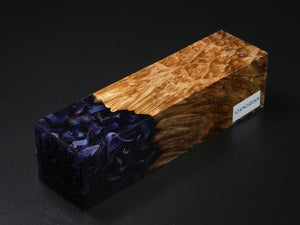 Natural / Purple with Flecks Hybrid Duck Call Blank