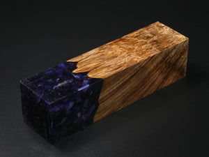 Natural / Purple with Flecks Hybrid Duck Call Blank