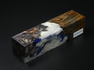 Natural, Blue / Blue, White Hybrid Duck Call Blank