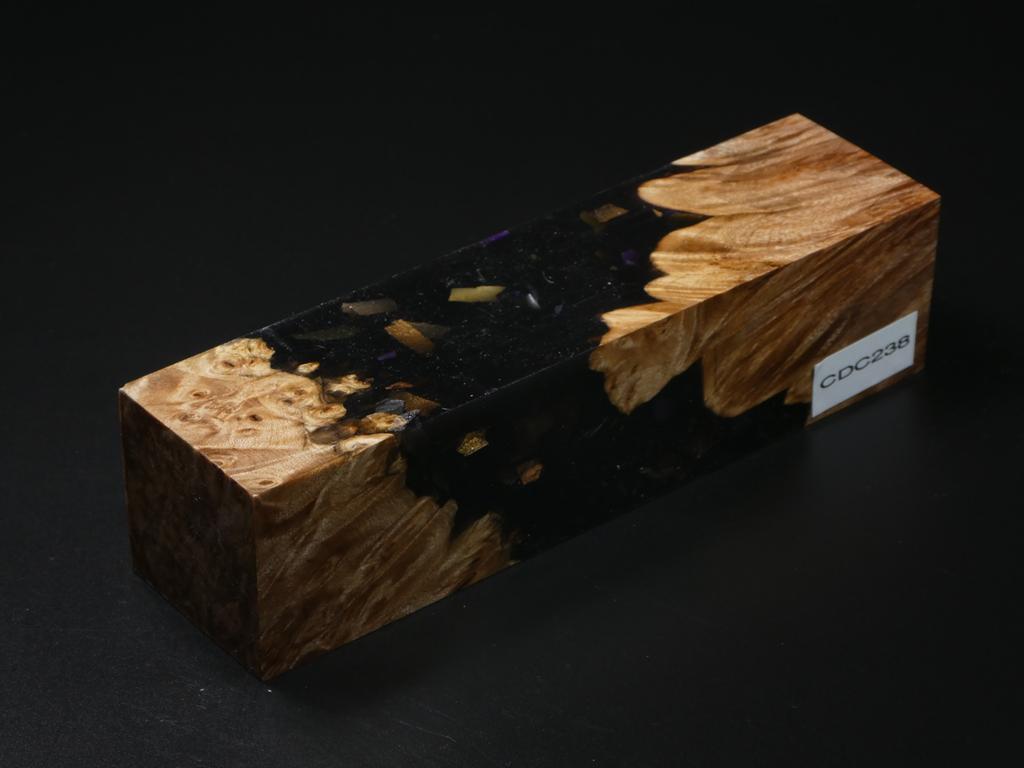 Natural / Brown with Flecks Hybrid Duck Call Blank