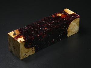 Natural / Orange with Flecks Hybrid Duck Call Blank
