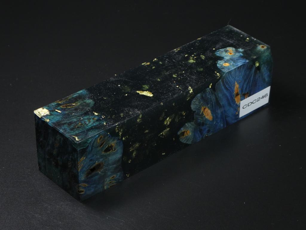 Blue / Black with Flecks Hybrid Duck Call Blank