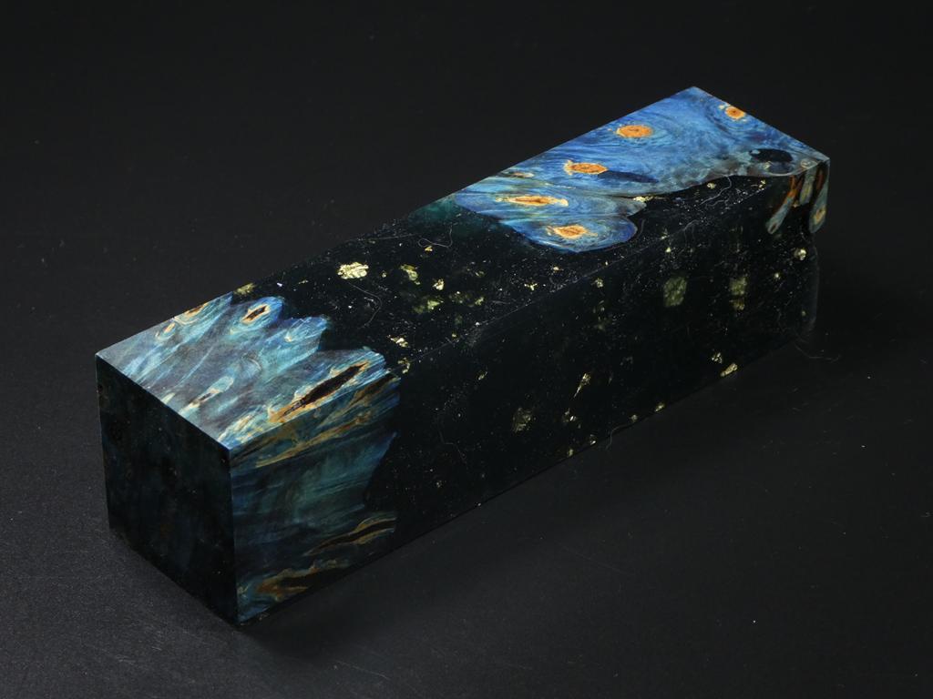 Blue / Black with Flecks Hybrid Duck Call Blank