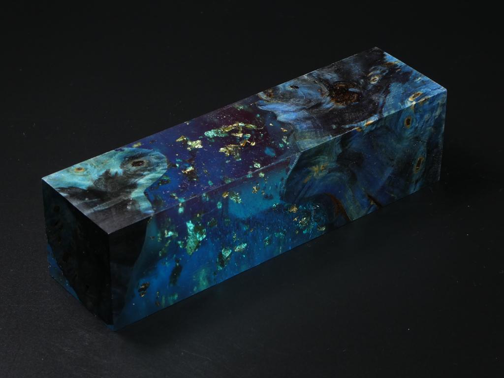 Blue / Blue with Flecks Hybrid Duck Call Blank